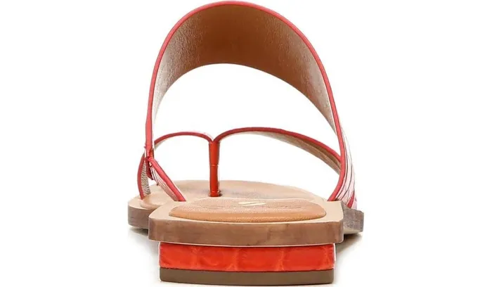 Flat Sandals Women Franco Sarto Sarto Ediana Sandal Coral Leather Flat Sandals Women Franco Sarto Sarto Ediana Sandal Coral Leather