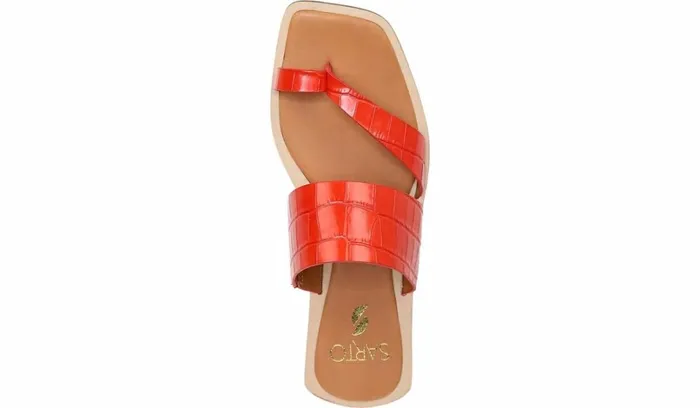 Flat Sandals Women Franco Sarto Sarto Ediana Sandal Coral Leather Flat Sandals Women Franco Sarto Sarto Ediana Sandal Coral Leather