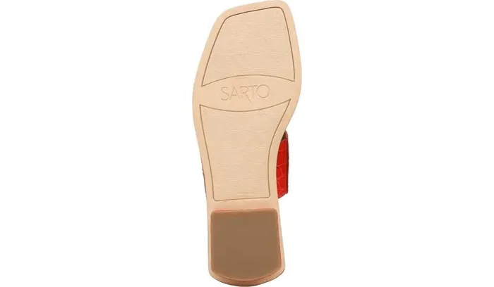 Flat Sandals Women Franco Sarto Sarto Ediana Sandal Coral Leather Flat Sandals Women Franco Sarto Sarto Ediana Sandal Coral Leather