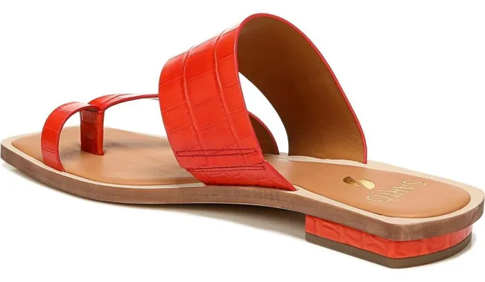 Flat Sandals Women Franco Sarto Sarto Ediana Sandal Coral Leather Flat Sandals Women Franco Sarto Sarto Ediana Sandal Coral Leather