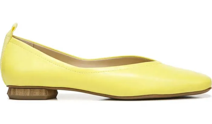 Flats Women Franco Sarto Franco Ailee Flat Yellow Leather