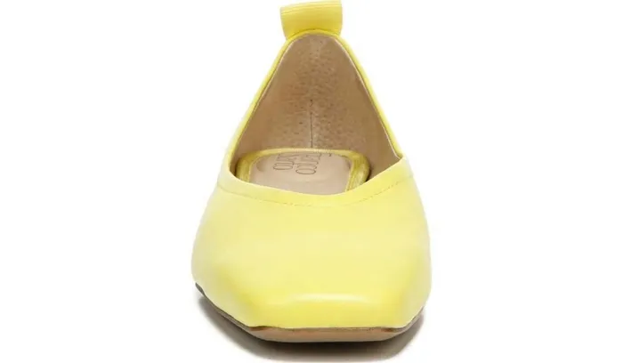 Flats Women Franco Sarto Franco Ailee Flat Yellow Leather