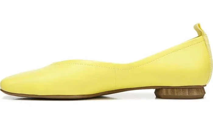 Flats Women Franco Sarto Franco Ailee Flat Yellow Leather