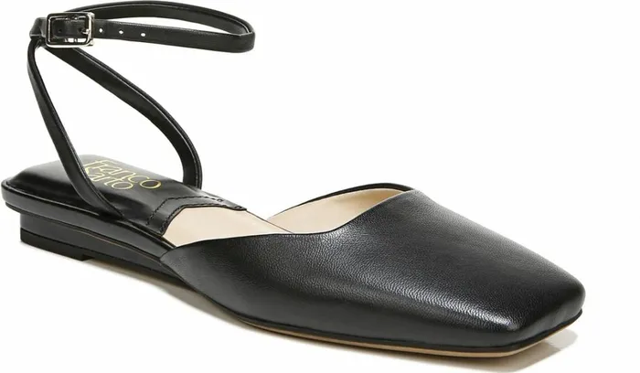 Flats Women Franco Sarto Franco Jolee Flat Black Leather