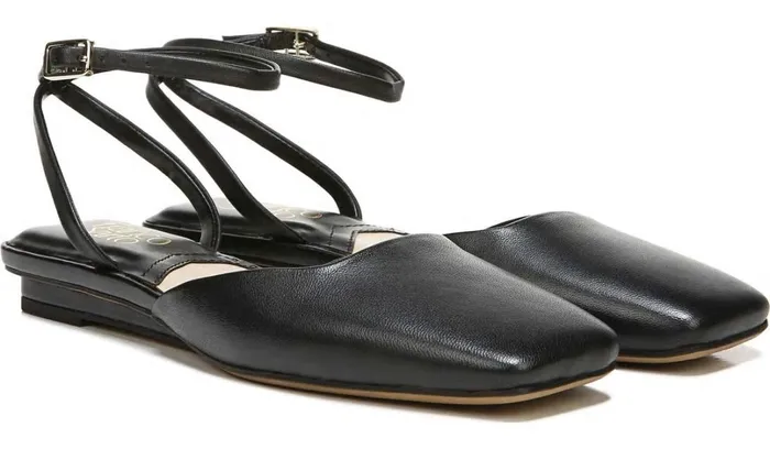 Flats Women Franco Sarto Franco Jolee Flat Black Leather