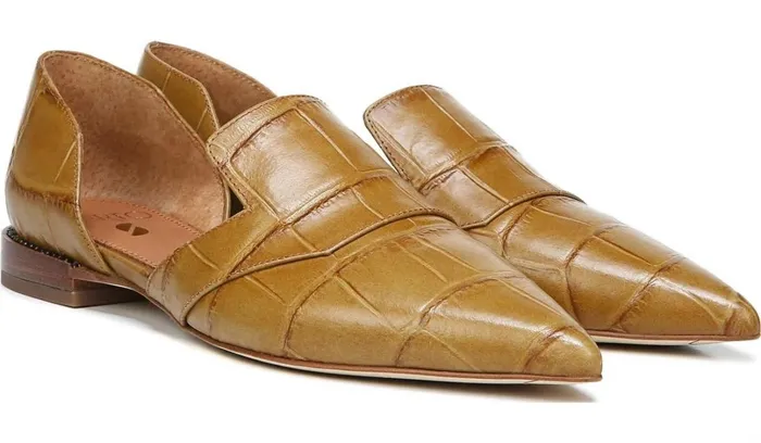 Flats Women Franco Sarto Sarto Toby D039Orsay Flat Camel Leather