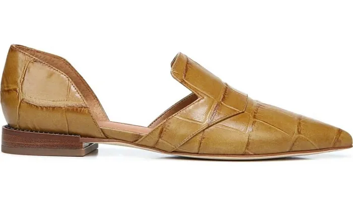 Flats Women Franco Sarto Sarto Toby D039Orsay Flat Camel Leather