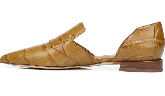 Flats Women Franco Sarto Sarto Toby D039Orsay Flat Camel Leather