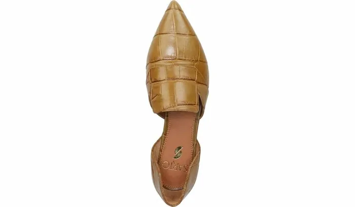 Flats Women Franco Sarto Sarto Toby D039Orsay Flat Camel Leather