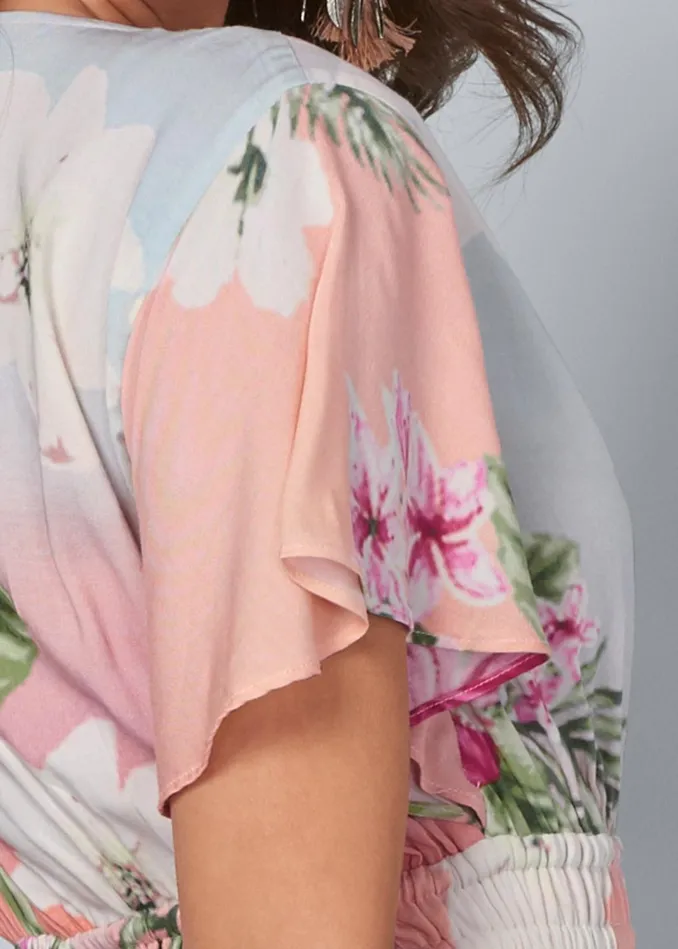 FLORAL MAXI DRESS Light Pink Multi Women VENUS Sundresses