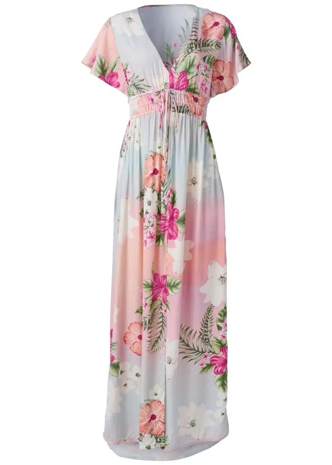 FLORAL MAXI DRESS Light Pink Multi Women VENUS Sundresses