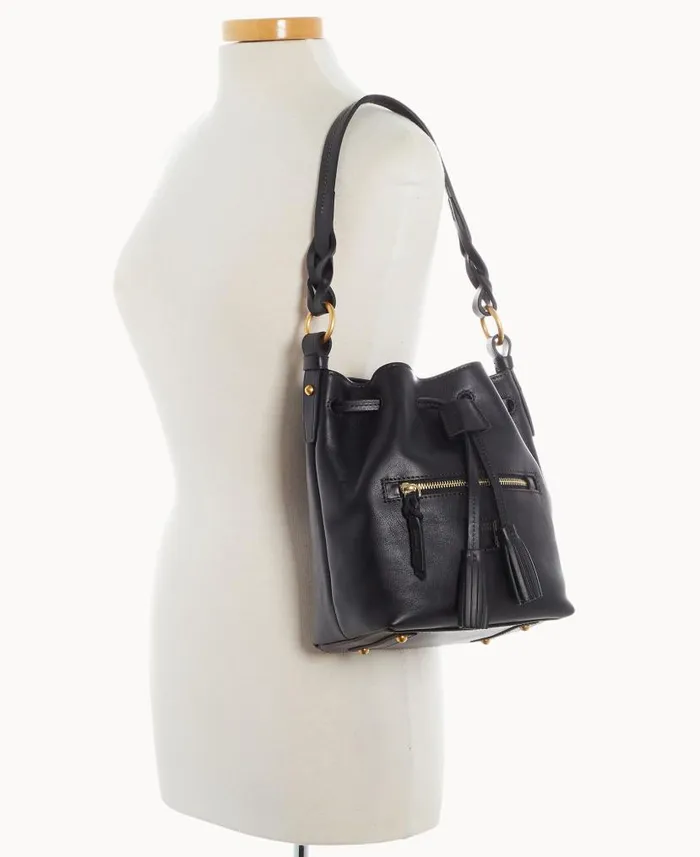 Florentine Miley Drawstring Black Black Woman Dooney and Bourke Shoulder Bags Florentine Miley Drawstring Black Black Woman Dooney and Bourke Shoulder Bags