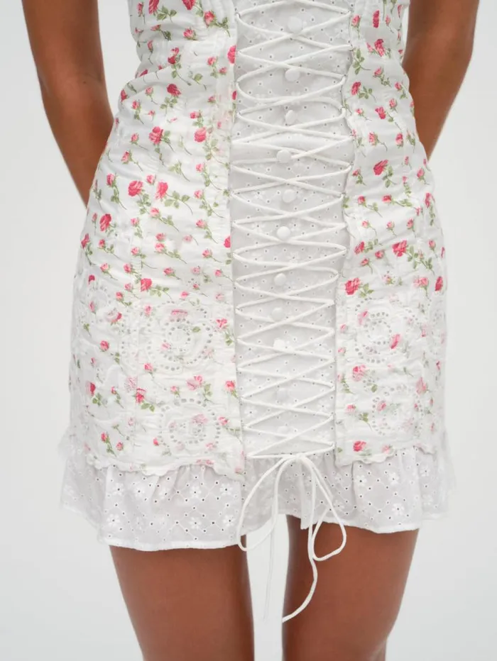 For Love and Lemons Dresses Baela Corset Mini Dress White 8211 Women For Love and Lemons Dresses Baela Corset Mini Dress White 8211 Women