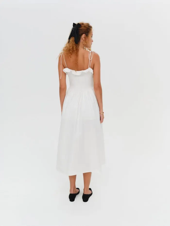 For Love and Lemons Dresses Bethany Midi Dress White 8211 Women For Love and Lemons Dresses Bethany Midi Dress White 8211 Women
