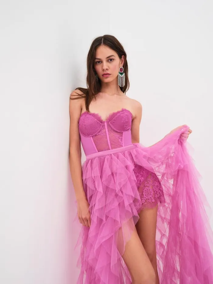 For Love and Lemons Dresses Bustier Gown Pink 8211 Women