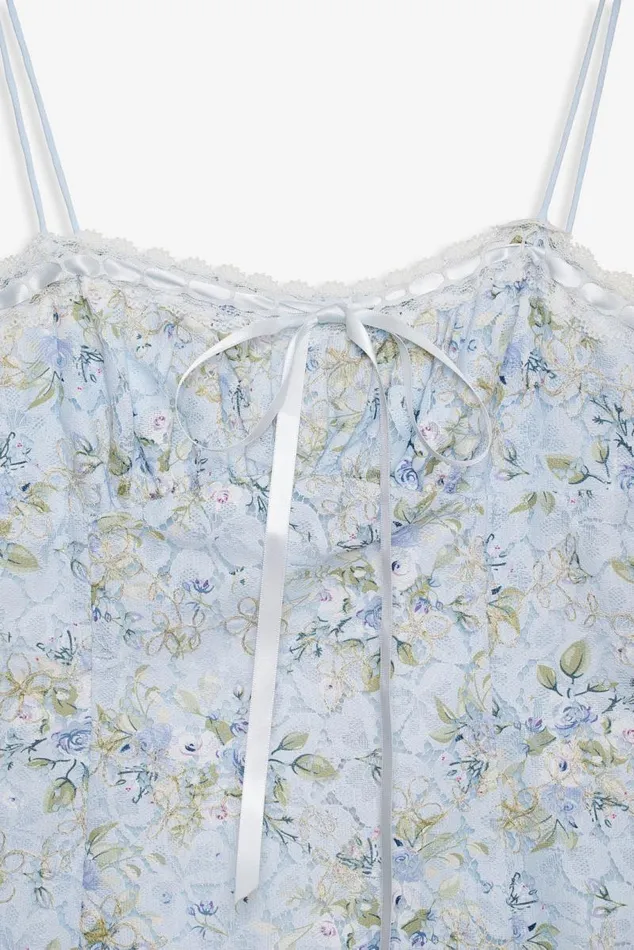 For Love and Lemons Dresses Claire Lace Mini Dress Blue 8211 Women For Love and Lemons Dresses Claire Lace Mini Dress Blue 8211 Women