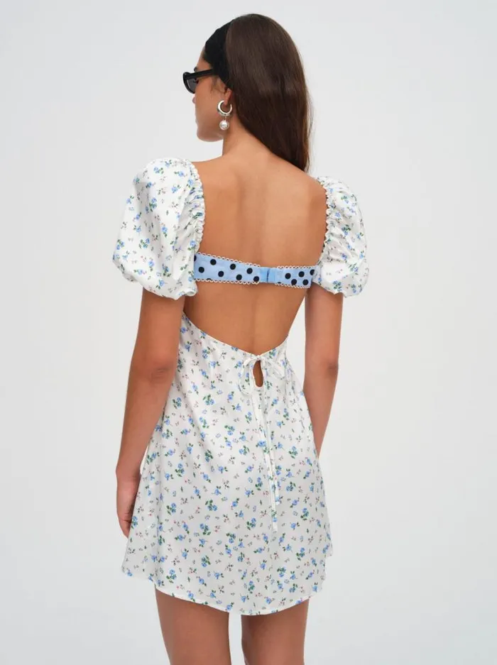 For Love and Lemons Dresses Colby Floral Mini Dress Ivory 8211 Women For Love and Lemons Dresses Colby Floral Mini Dress Ivory 8211 Women
