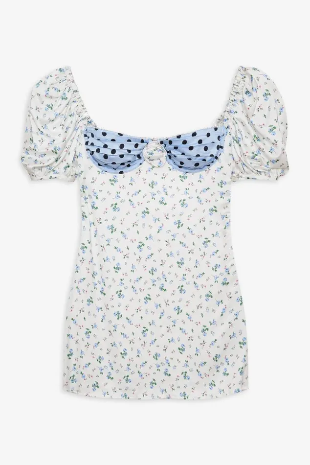 For Love and Lemons Dresses Colby Floral Mini Dress Ivory 8211 Women For Love and Lemons Dresses Colby Floral Mini Dress Ivory 8211 Women