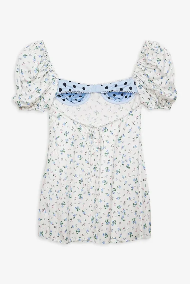 For Love and Lemons Dresses Colby Floral Mini Dress Ivory 8211 Women For Love and Lemons Dresses Colby Floral Mini Dress Ivory 8211 Women