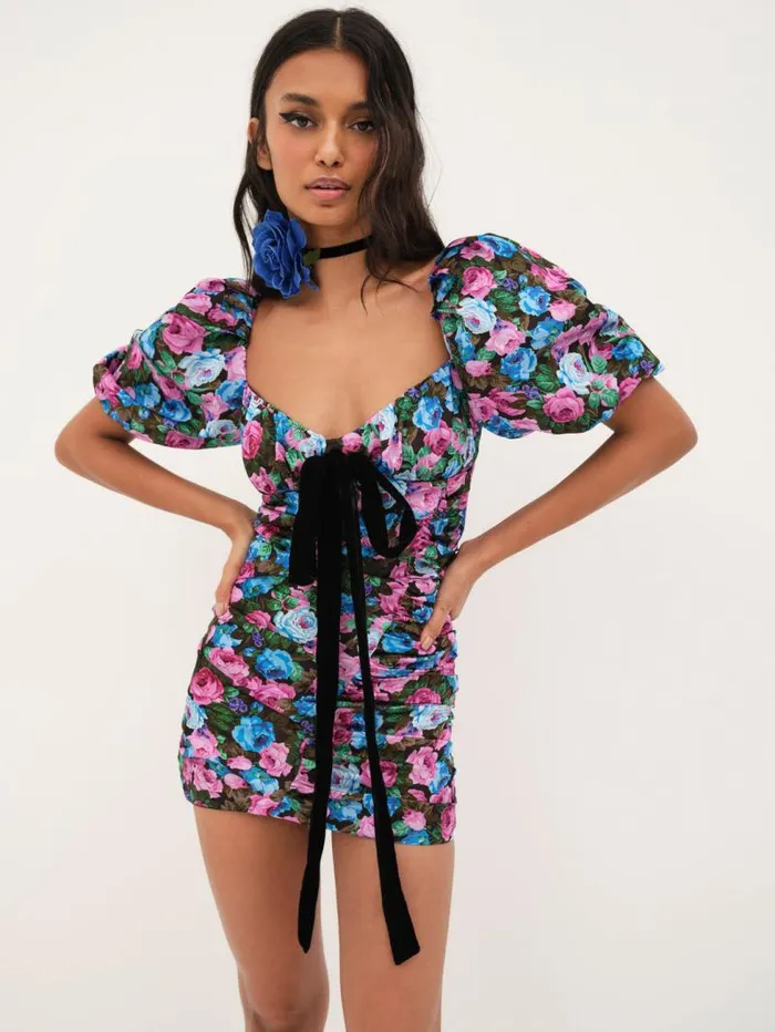 For Love and Lemons Dresses Marley Mini Dress Blue 8211 Women For Love and Lemons Dresses Marley Mini Dress Blue 8211 Women