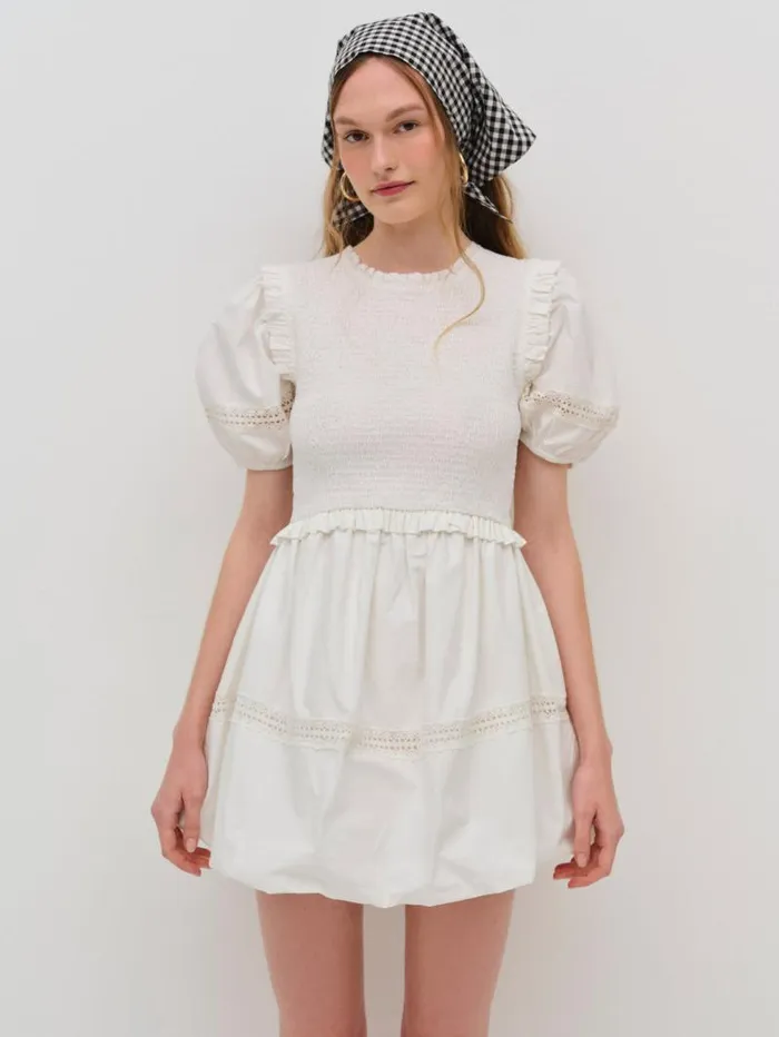 For Love and Lemons Dresses Sandy Mini Dress White 8211 Women