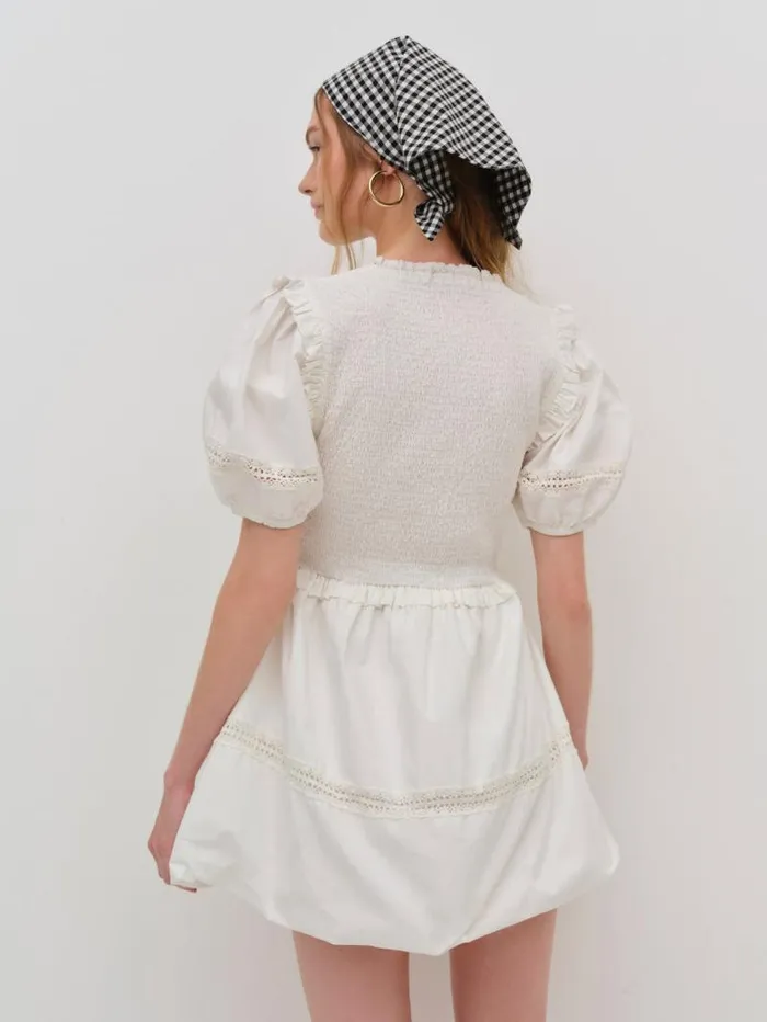 For Love and Lemons Dresses Sandy Mini Dress White 8211 Women For Love and Lemons Dresses Sandy Mini Dress White 8211 Women