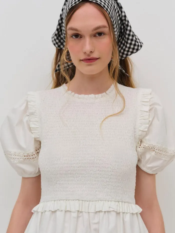 For Love and Lemons Dresses Sandy Mini Dress White 8211 Women For Love and Lemons Dresses Sandy Mini Dress White 8211 Women