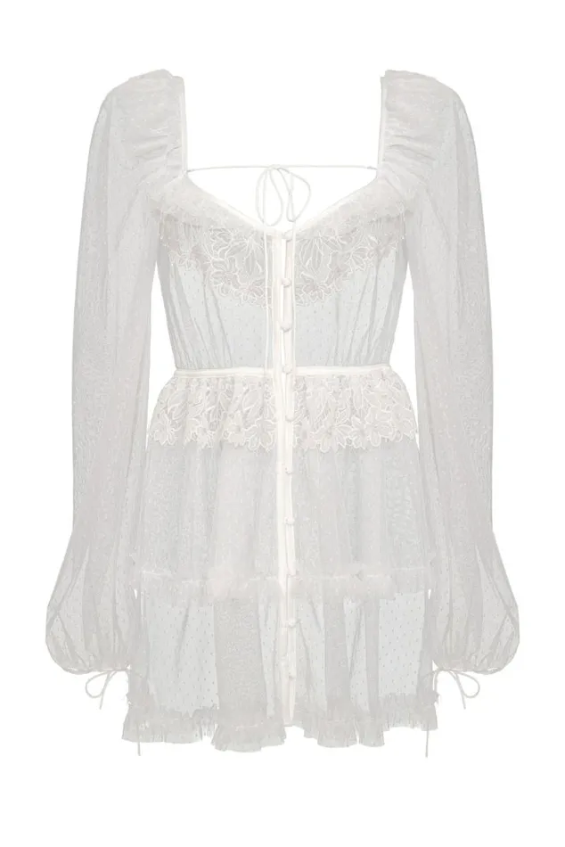 For Love and Lemons Lingerie Eternal Rose Applique Slip Dress White 8211 Women For Love and Lemons Lingerie Eternal Rose Applique Slip Dress White 8211 Women
