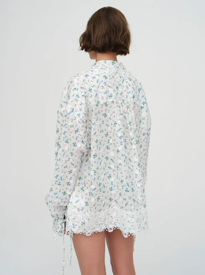 For Love and Lemons Swim Muna Coverup Shirt White 8211 Women For Love and Lemons Swim Muna Coverup Shirt White 8211 Women