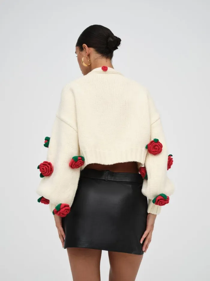 For Love and Lemons Tops Ellie Cardigan Ivory 8211 Women For Love and Lemons Tops Ellie Cardigan Ivory 8211 Women