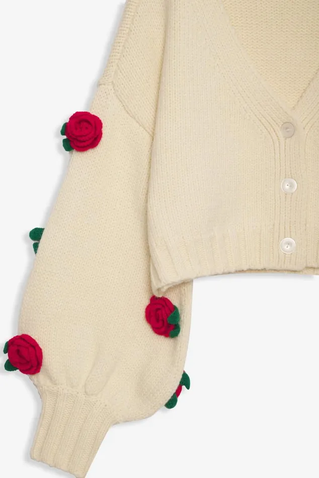 For Love and Lemons Tops Ellie Cardigan Ivory 8211 Women For Love and Lemons Tops Ellie Cardigan Ivory 8211 Women