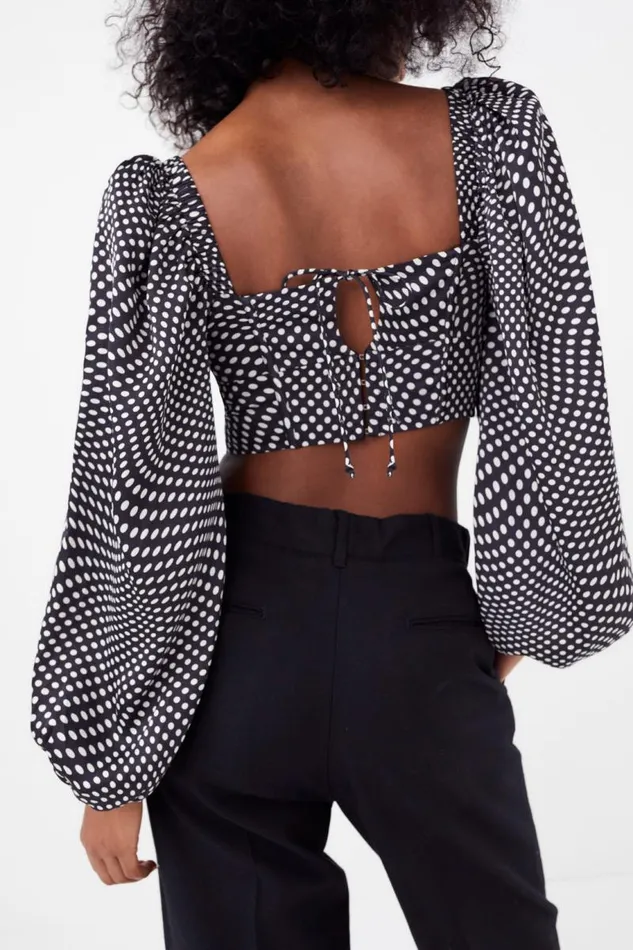 For Love and Lemons Tops Kat Long Sleeve Corset Top Black 8211 Women For Love and Lemons Tops Kat Long Sleeve Corset Top Black 8211 Women