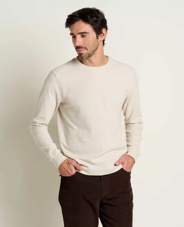 Framer II Long Sleeve Crew Oatmeal Men8217s TShirts ToadandCo