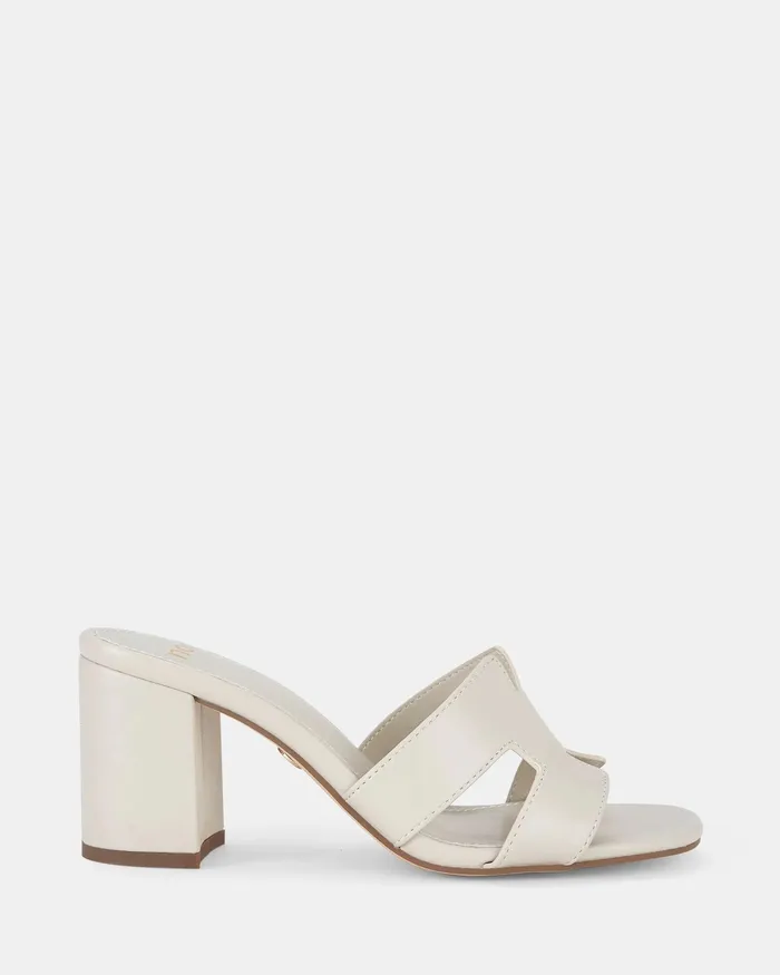 FRANCINE CREAM Open Toe Heels Peep Toes NOVO Shoes Women