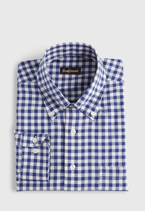 Gingham Flannel Sport Shirt Black Sport Shirts Paulstuart Mens