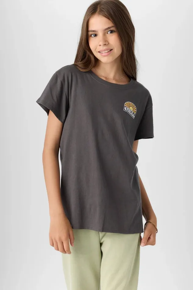 GIRL039S COAST TO COAST TEE Washed Black Kids O039NEILL Girl039S Clothing