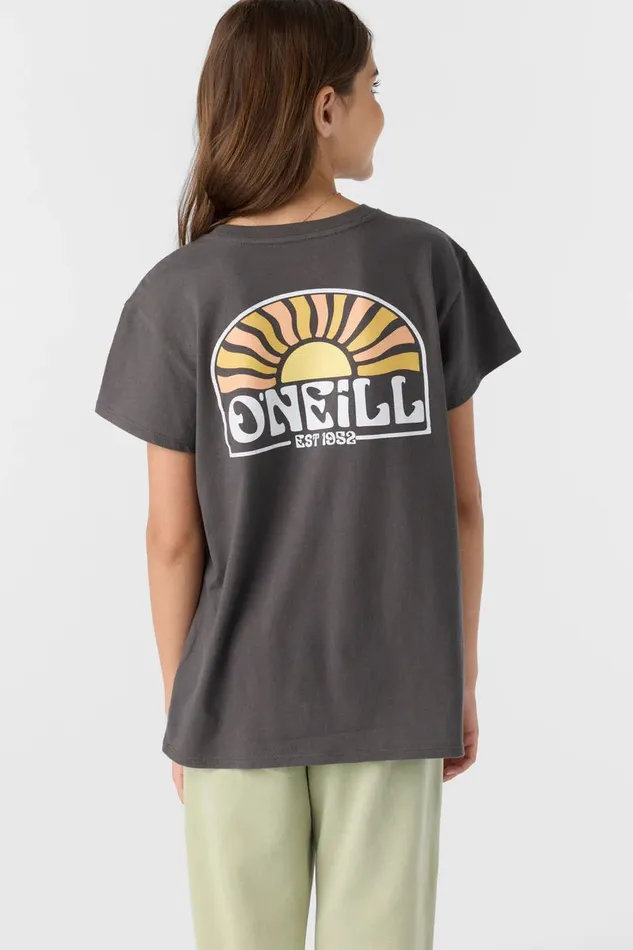 GIRL039S COAST TO COAST TEE Washed Black Kids O039NEILL Girl039S Clothing