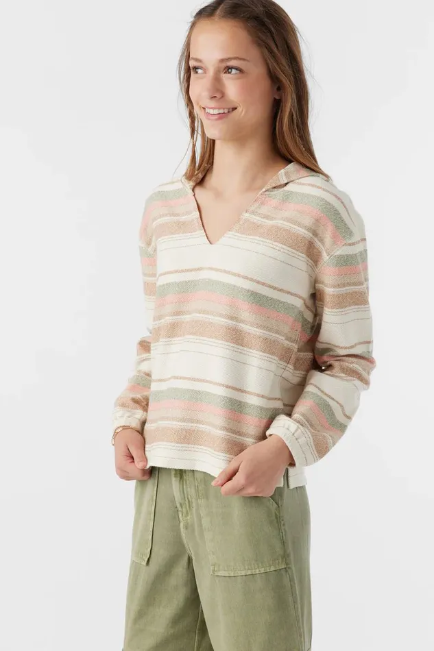 GIRL039S RITA HOODED LOUNGE PULLOVER Tobacc Brw Kids O039NEILL Girl039S Clothing
