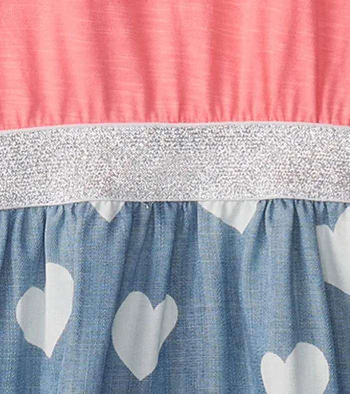 Girls Love Elastic Waist Dress Hatley