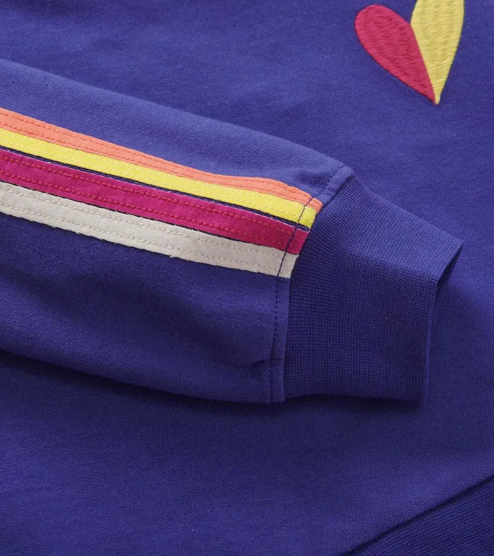 Girls Rainbow Crossover Sweater Hatley