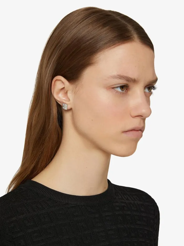 Givenchy 4G Earrings In Metal Silvery Men Jewelry Givenchy 4G Earrings In Metal Silvery Men Jewelry