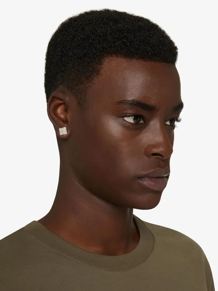 Givenchy 4G Earrings In Metal Silvery Men Jewelry Givenchy 4G Earrings In Metal Silvery Men Jewelry
