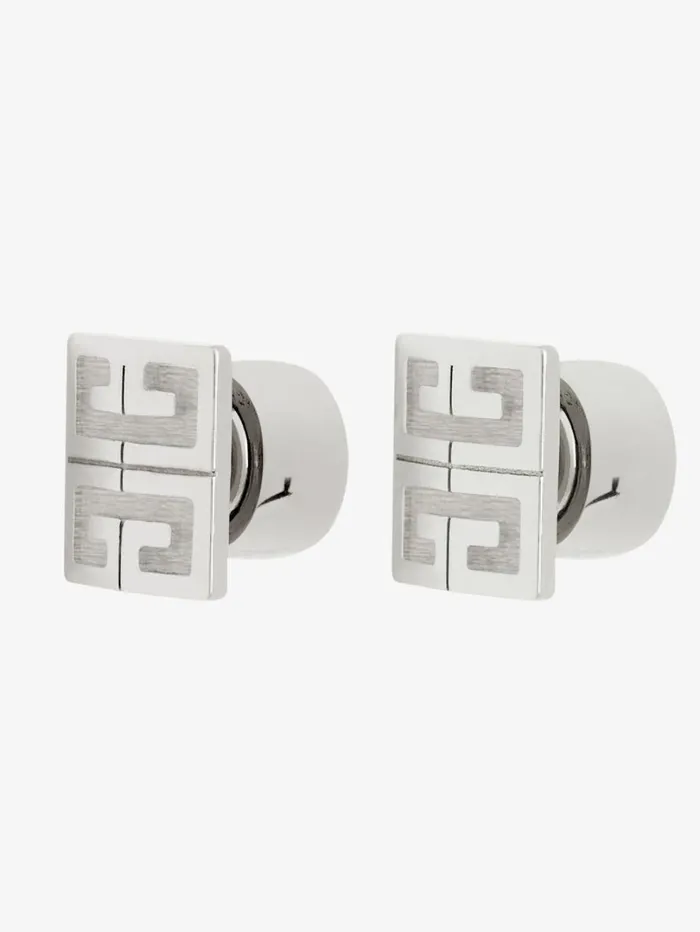 Givenchy 4G Earrings In Metal Silvery Men Jewelry Givenchy 4G Earrings In Metal Silvery Men Jewelry