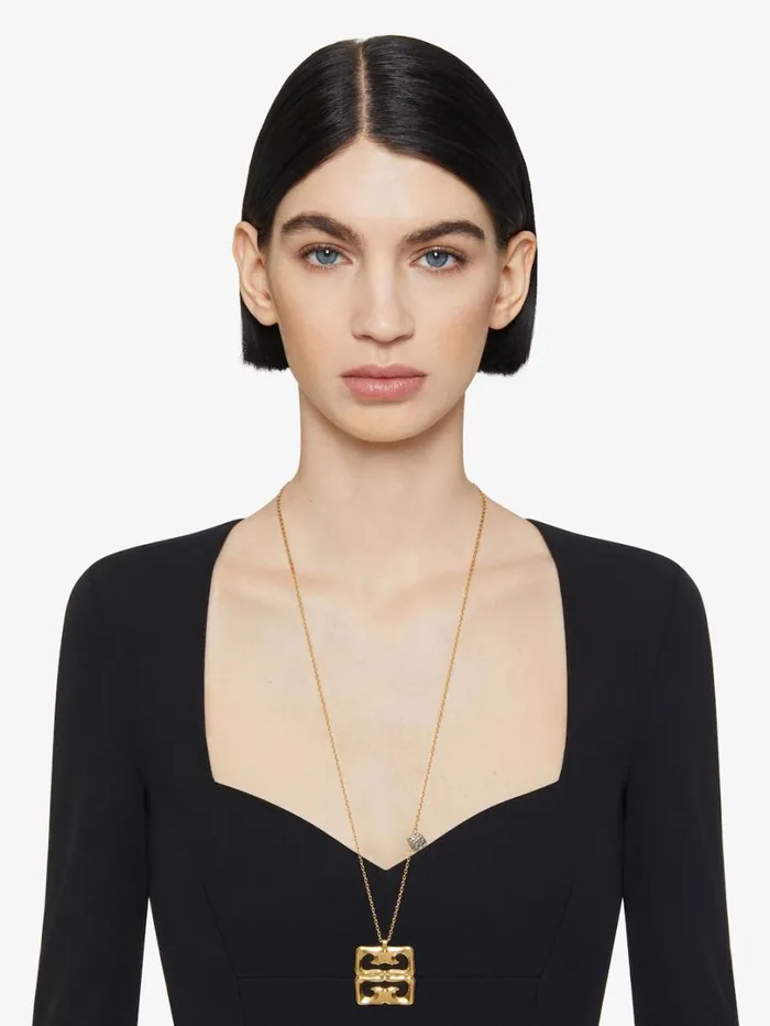 Givenchy 4G Liquid Necklace In Metal Golden Yellow Women Jewelry Givenchy 4G Liquid Necklace In Metal Golden Yellow Women Jewelry