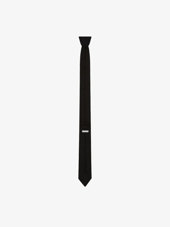 Givenchy 4G Tie In Silk Black Men Scarves and Ties Givenchy 4G Tie In Silk Black Men Scarves and Ties