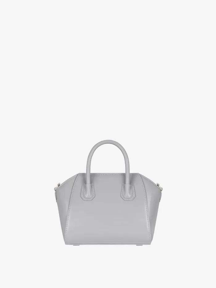 Givenchy Antigona Toy Bag In Box Leather Light Greynatural Beige Women Crossbody Bags Givenchy Antigona Toy Bag In Box Leather Light Greynatural Beige Women Crossbody Bags
