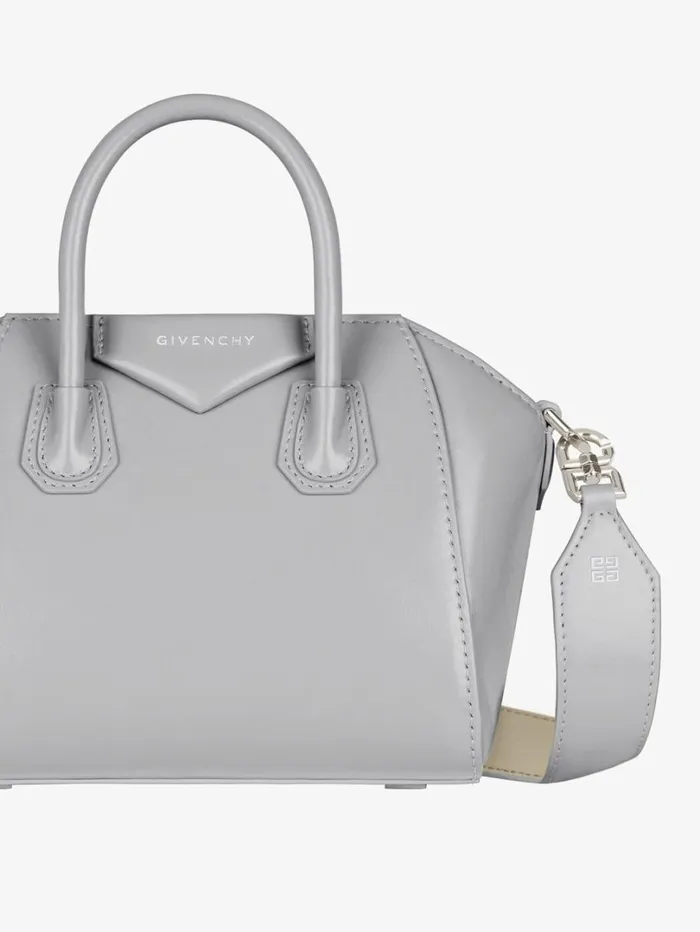 Givenchy Antigona Toy Bag In Box Leather Light Greynatural Beige Women Crossbody Bags Givenchy Antigona Toy Bag In Box Leather Light Greynatural Beige Women Crossbody Bags