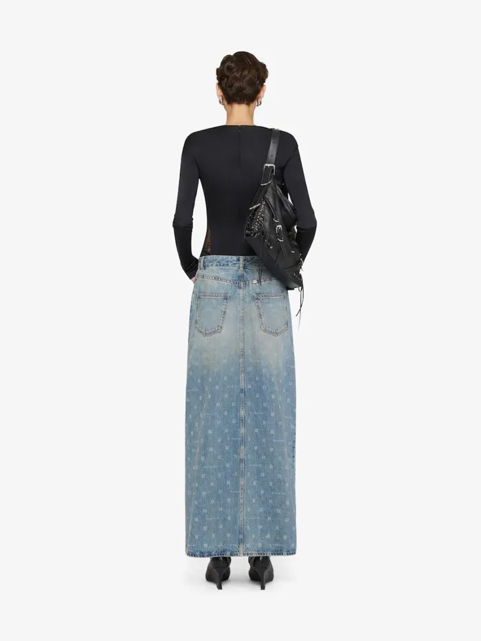 Givenchy Draped Top In Jersey And 4G Lace Black Women Tops and Shirts