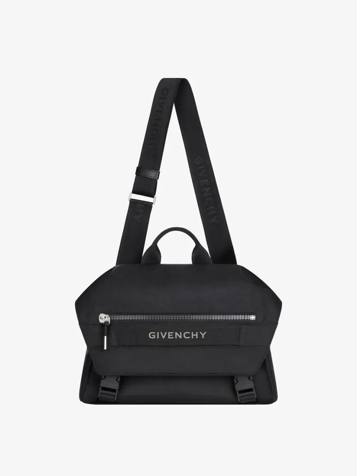 Givenchy GTrek Messenger Bag In Nylon Black Men Crossbody Bags