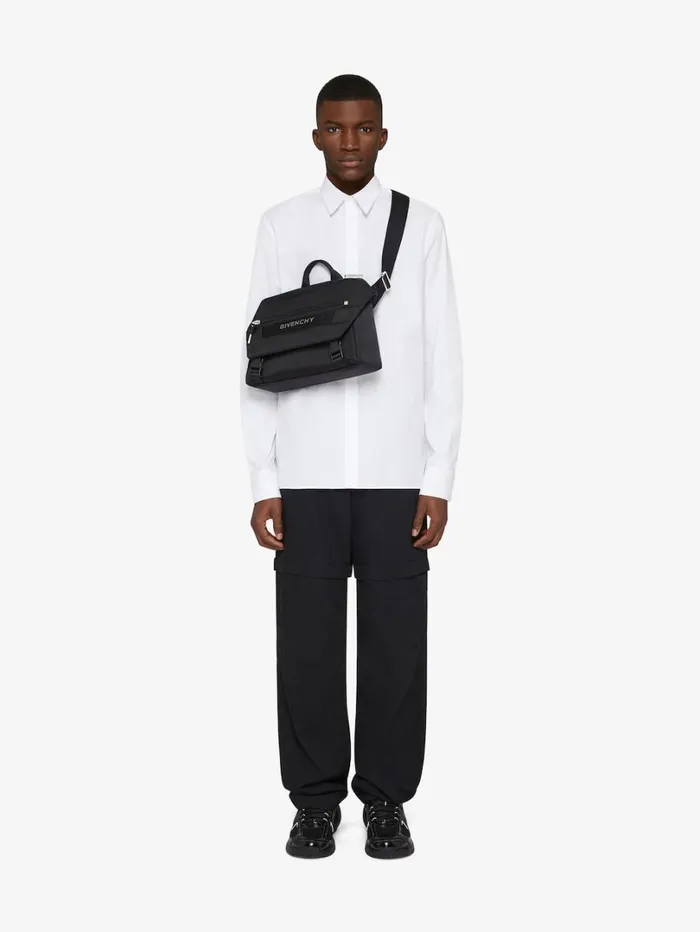 Givenchy GTrek Messenger Bag In Nylon Black Men Crossbody Bags Givenchy GTrek Messenger Bag In Nylon Black Men Crossbody Bags